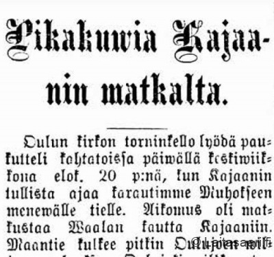 Oulun ilmoituslehti 1890